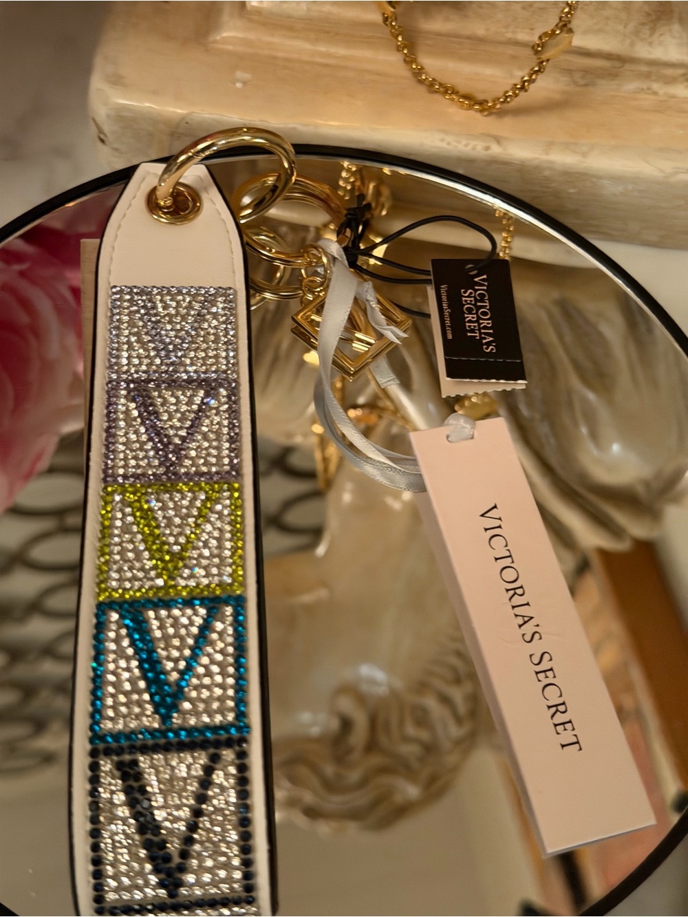 Victoria Secret- "Limited Edition " Bling V Multi-Color Wristlet